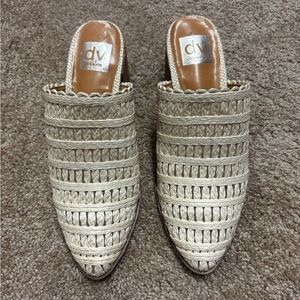 DV by Dolce Vita Cream Braided Slip-On Mules